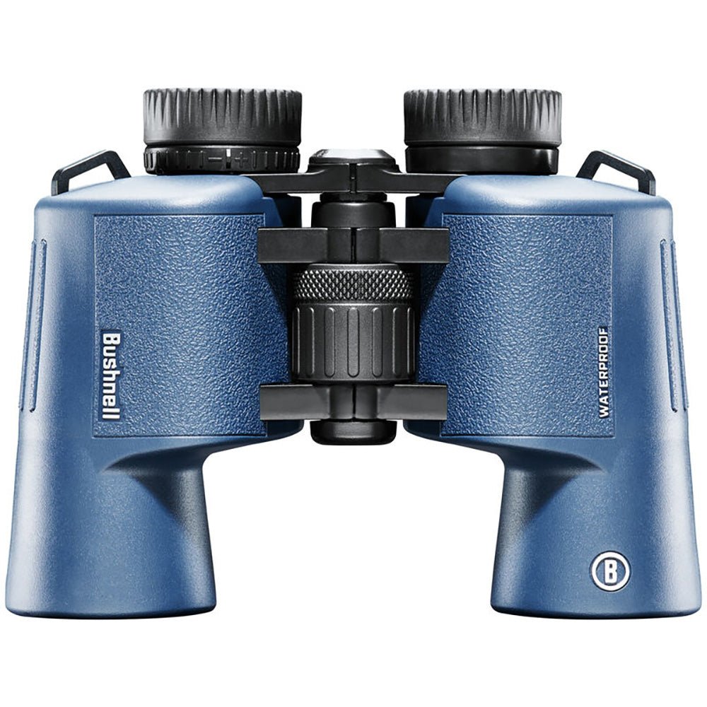 Bushnell 12x42mm H2O Binocular - Dark Blue Porro WP/FP Twist Up Eyecups - Clinch River Fishing USA