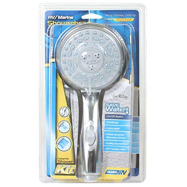 Camco Shower Head Kit-Off White