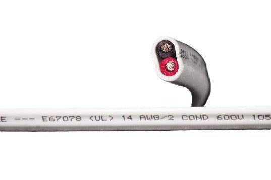 CAMERON CONNECT 14/2 WHT FLAT BOAT CABLE RED/BLK 100' | 14/2 WHITE FLAT BOAT-RB-100 - Clinch River Fishing USA