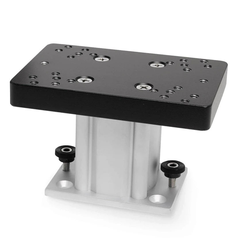 Cannon 4in Pedestal Mount Aluminum Fixed Base - Clinch River Fishing USA