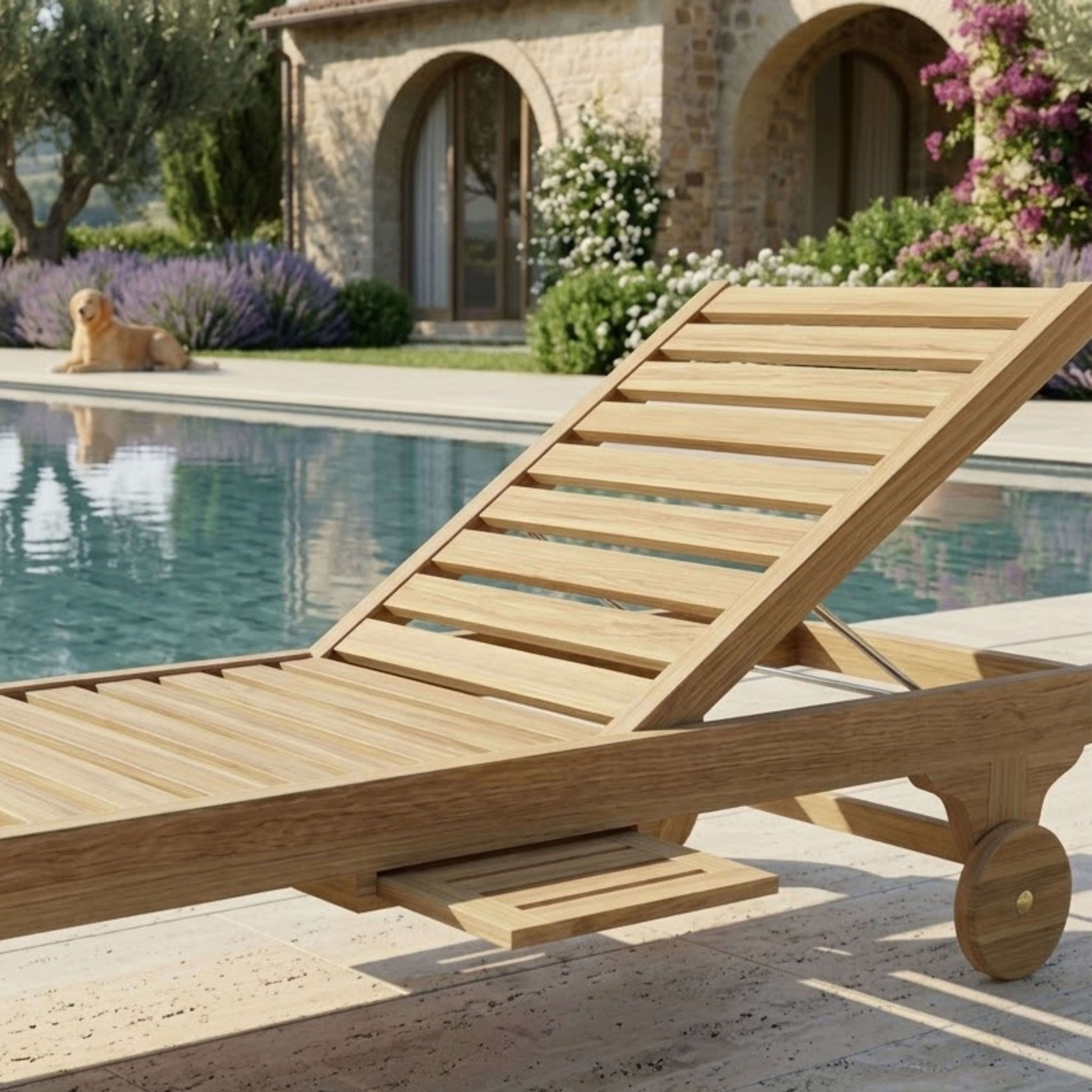 CAPRI SUN LOUNGER (ADJUSTABLE BACK & SIDE TRAY) - Clinch River Fishing USA