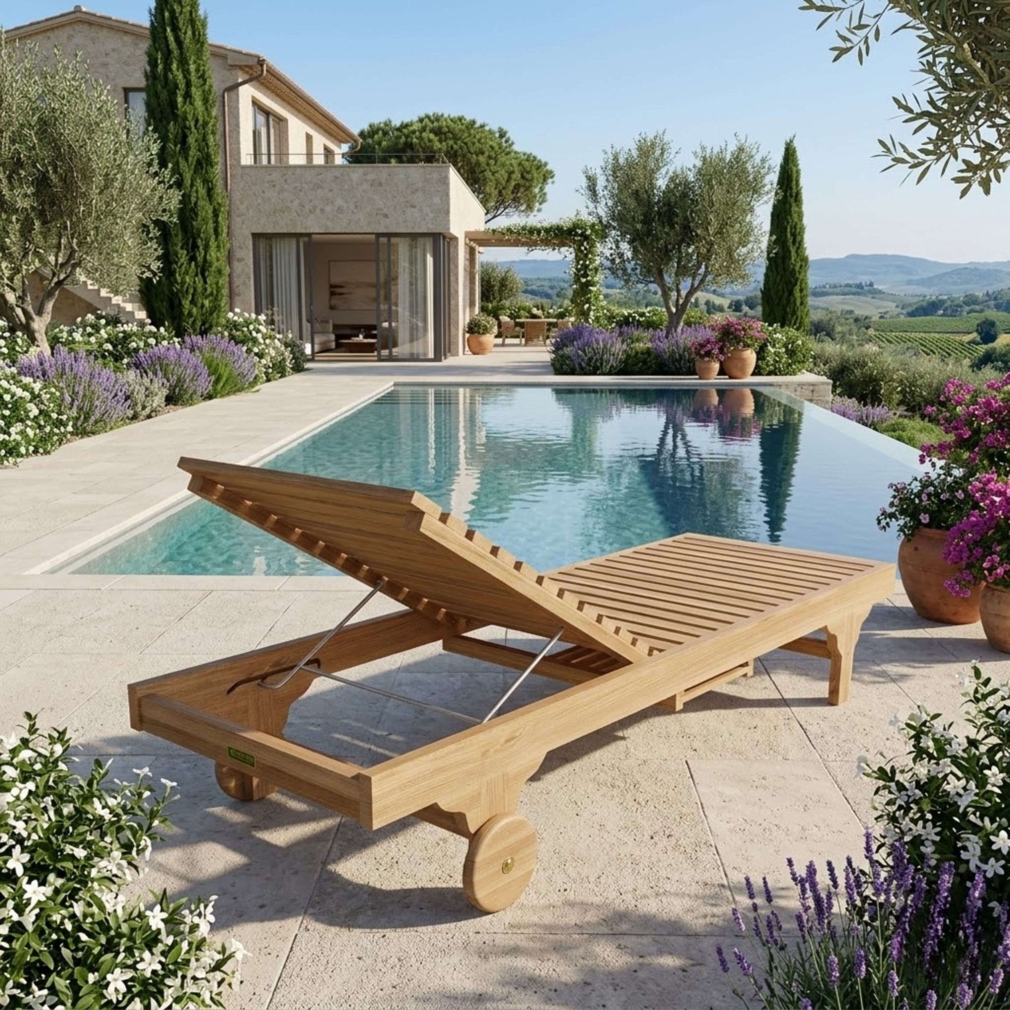 CAPRI SUN LOUNGER (ADJUSTABLE BACK & SIDE TRAY) - Clinch River Fishing USA