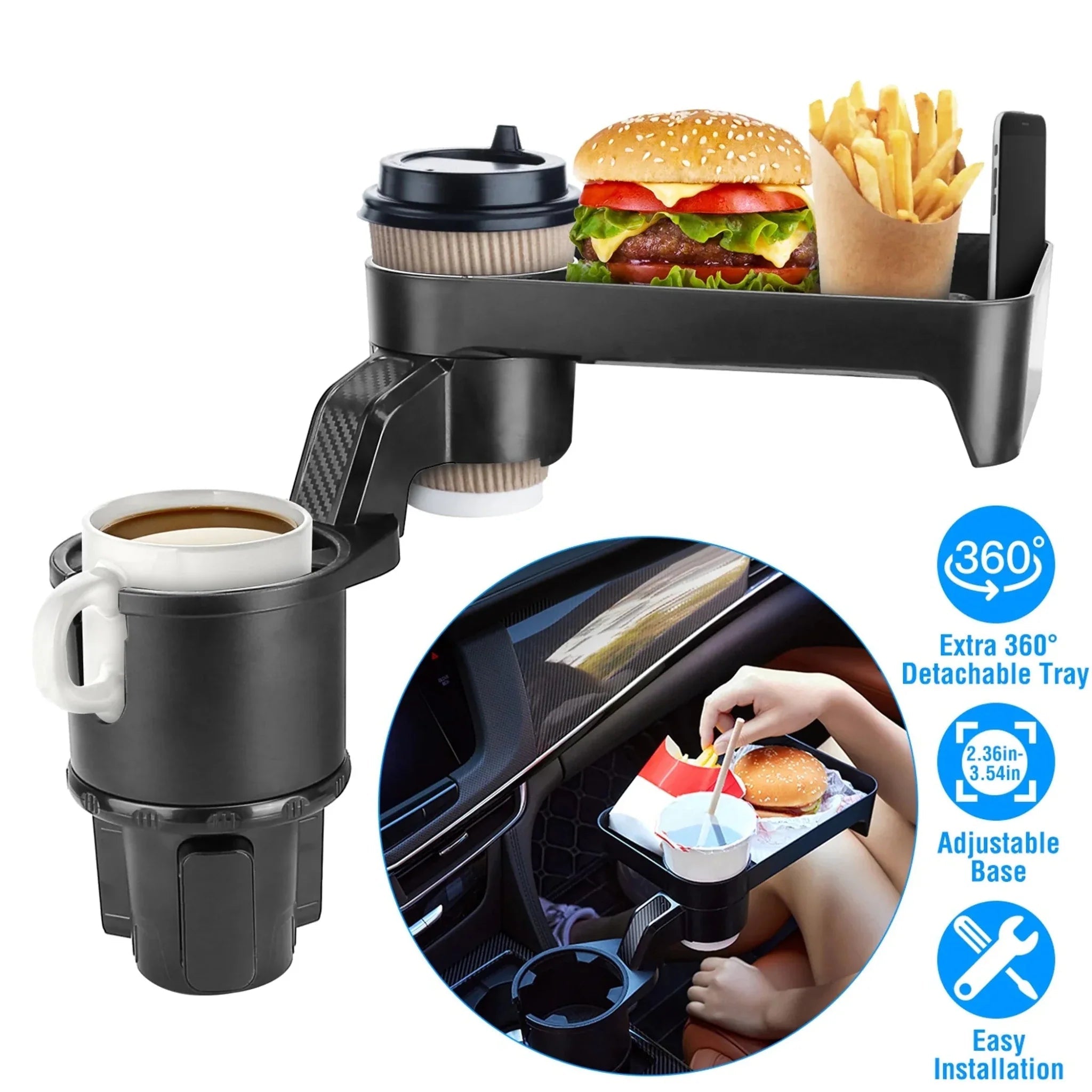 Car Cup Holder Tray - Clinch River Fishing USA