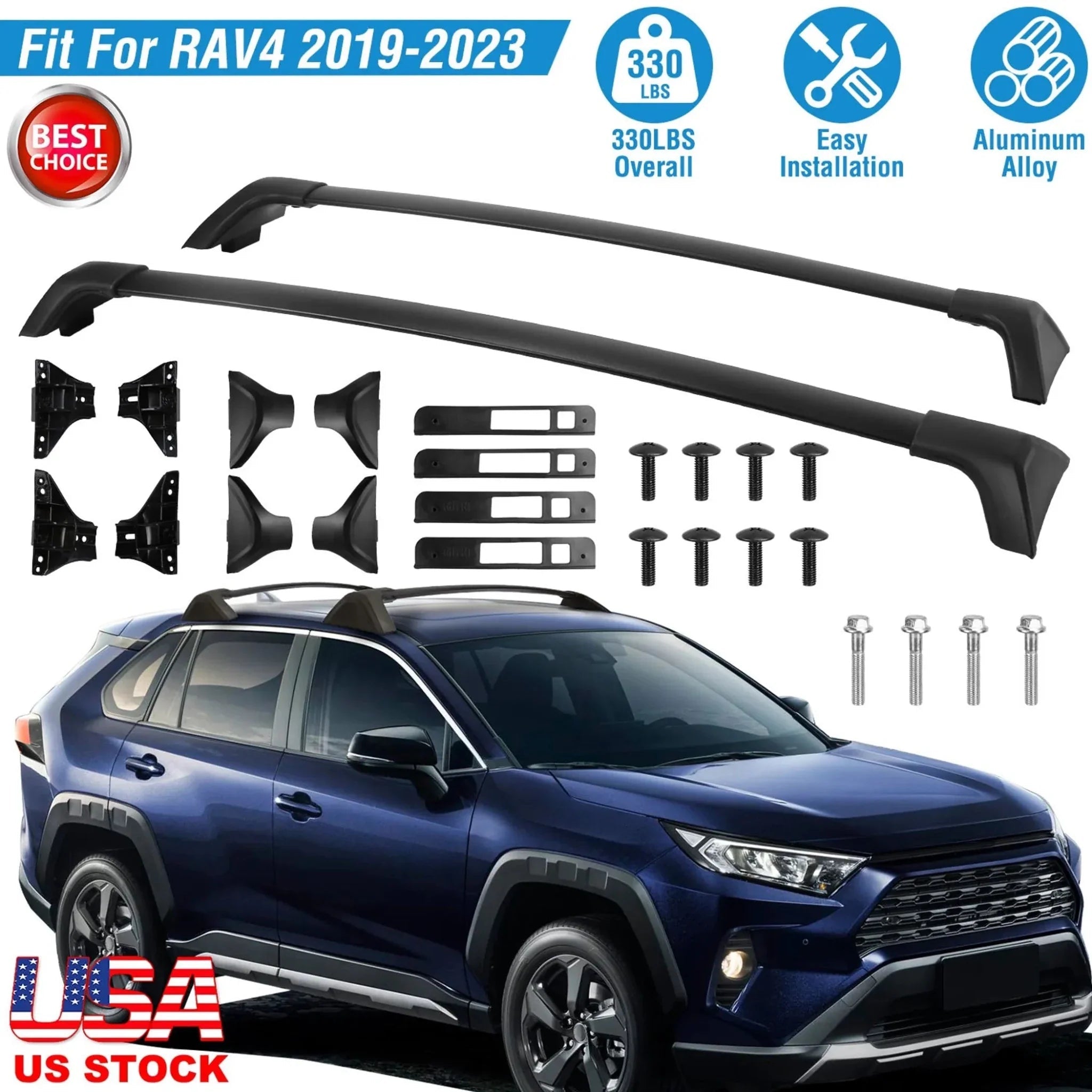 Car Roof Rack Cross Bars Aluminum Alloy - Clinch River Fishing USA