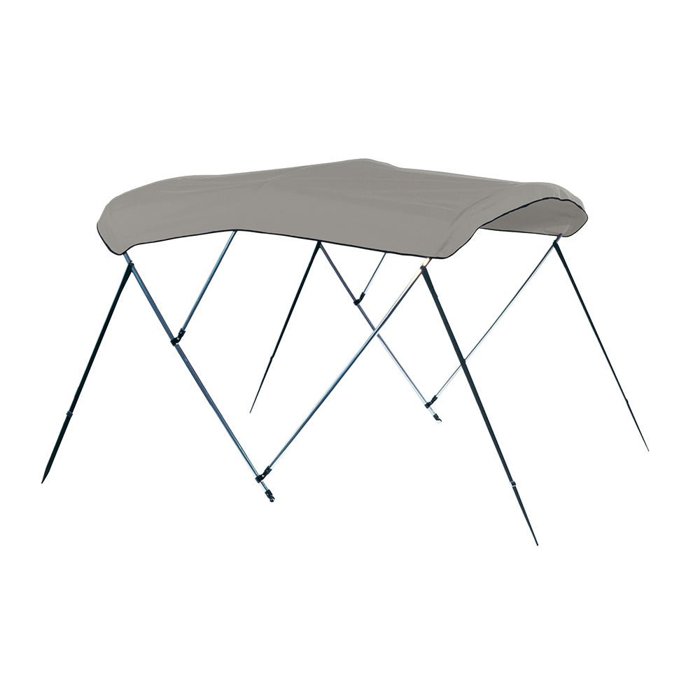 Carver 3 Bow 4669U Bimini Top with Boot - Cadet Grey Acrylic - Clinch River Fishing USA