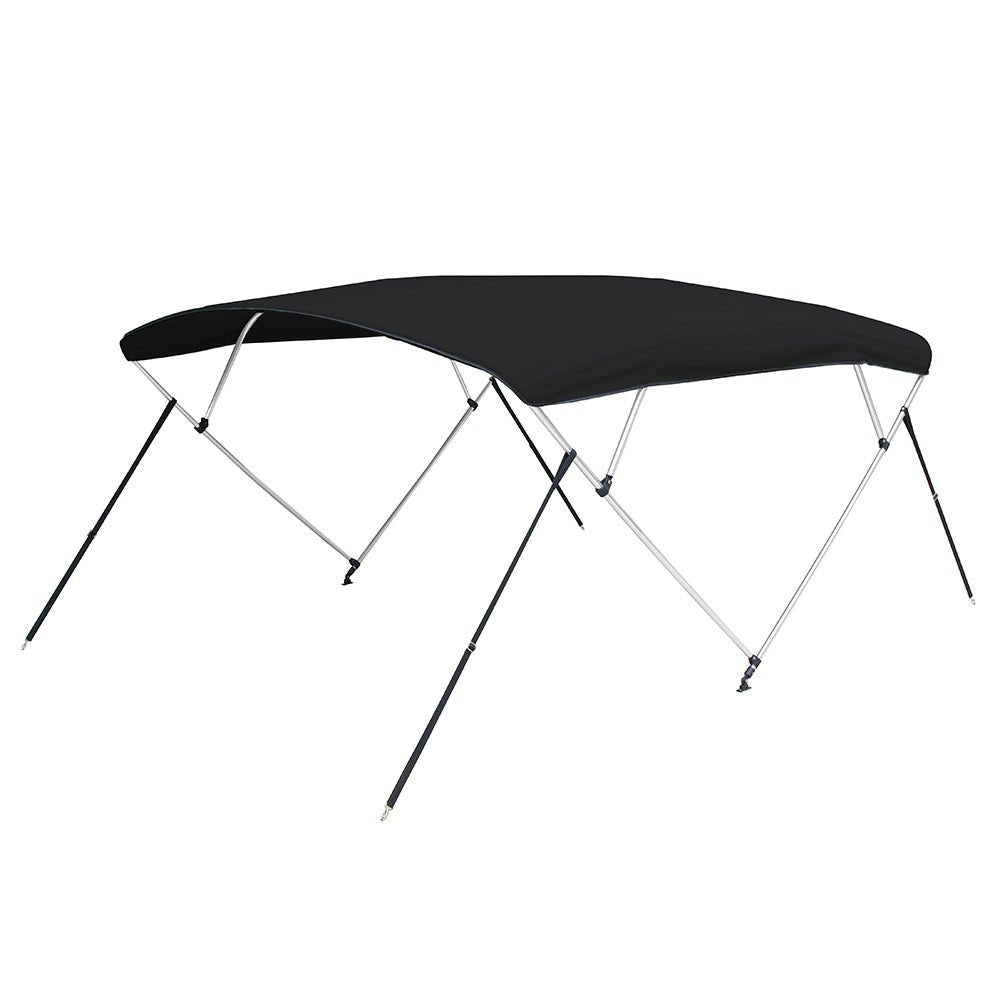 Carver 4 Bow 5481U Bimini Top with Boot - Black Acrylic - Clinch River Fishing USA