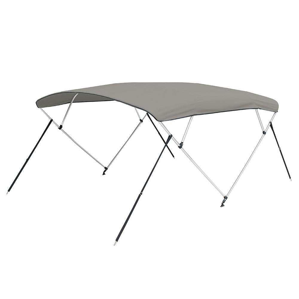 Carver 4 Bow 5487U Bimini Top with Boot - Cadet Grey Acrylic - Clinch River Fishing USA