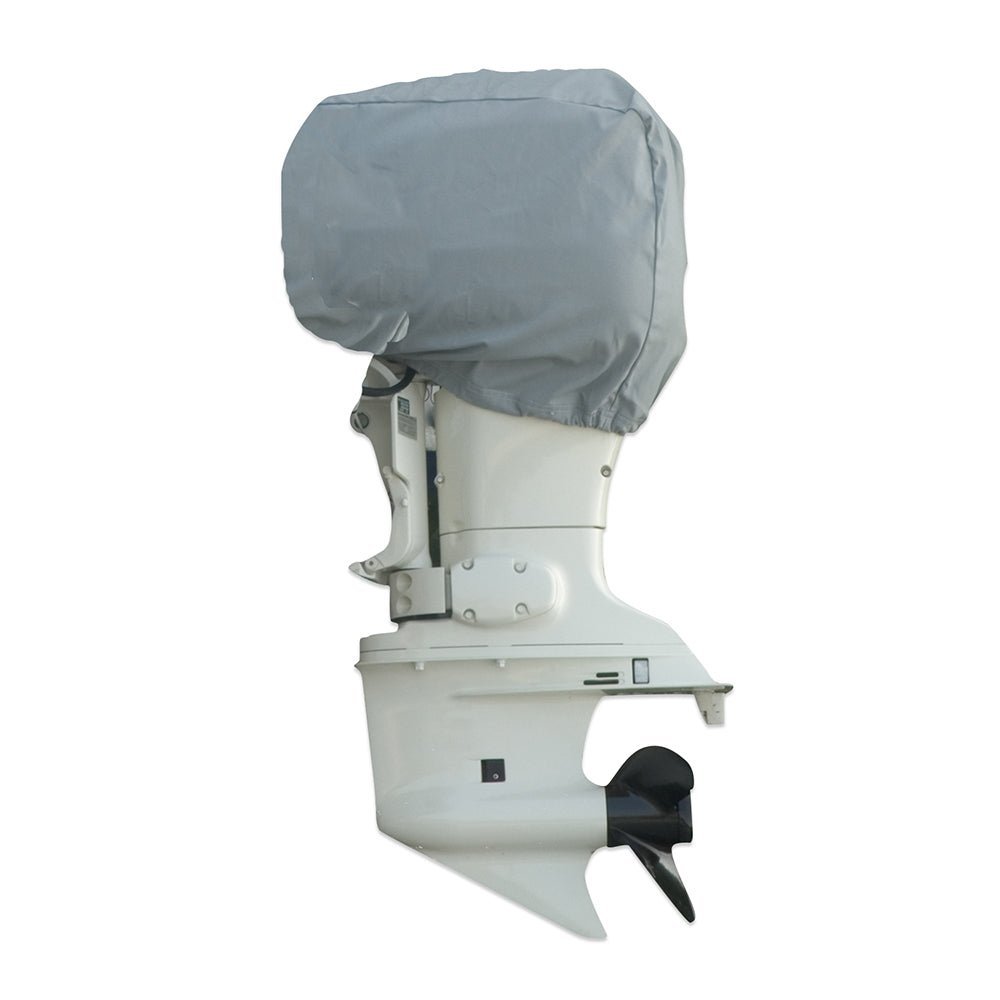 Carver Sun-DURA® 40-70 HP Universal Motor Cover - 25"L x 18"H x 15"W - Grey - Clinch River Fishing USA