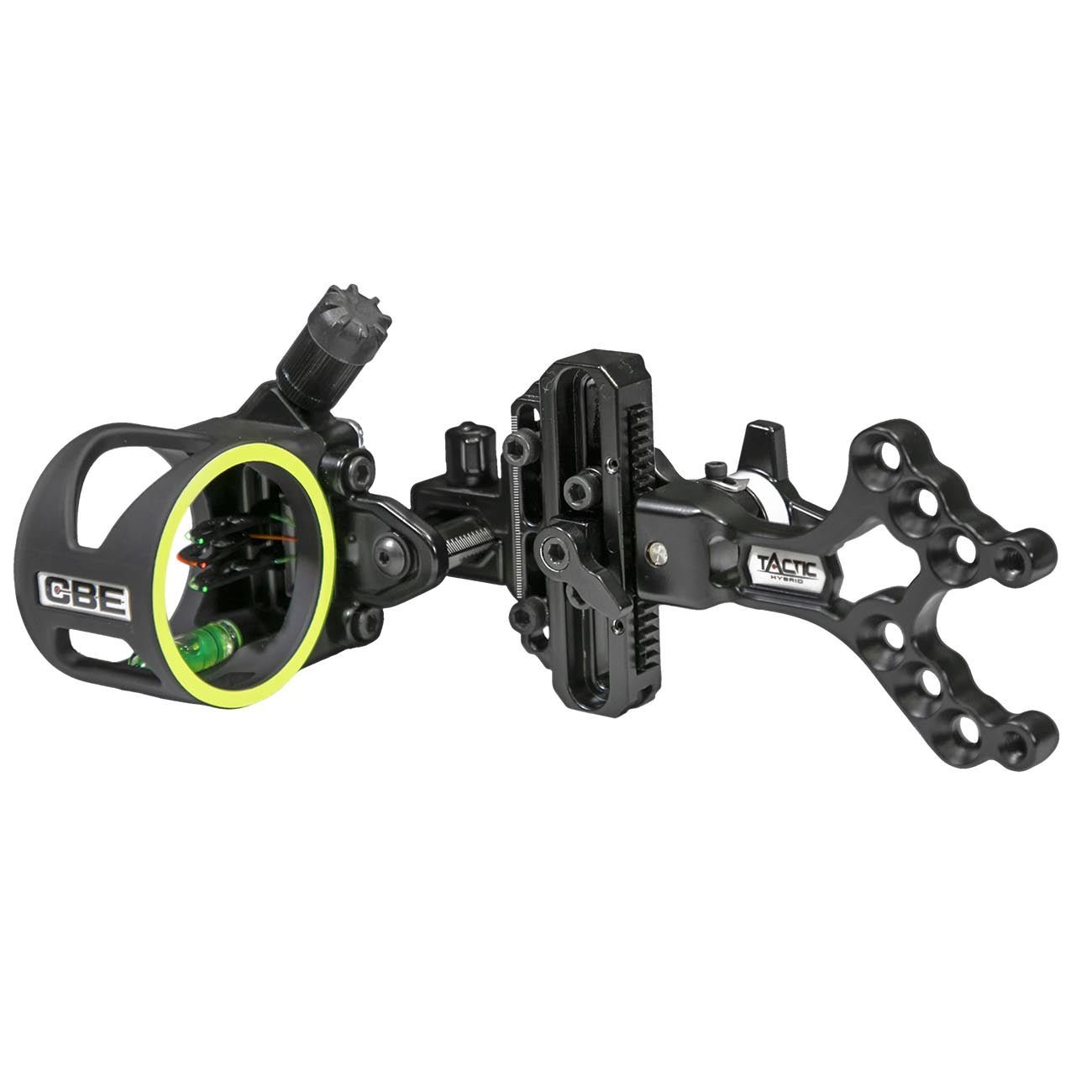 CBE Archery Tactic Hybrid 3-Pin Bow Sight with 0.019 Fibers (Ambidextrous) - Clinch River Fishing USA