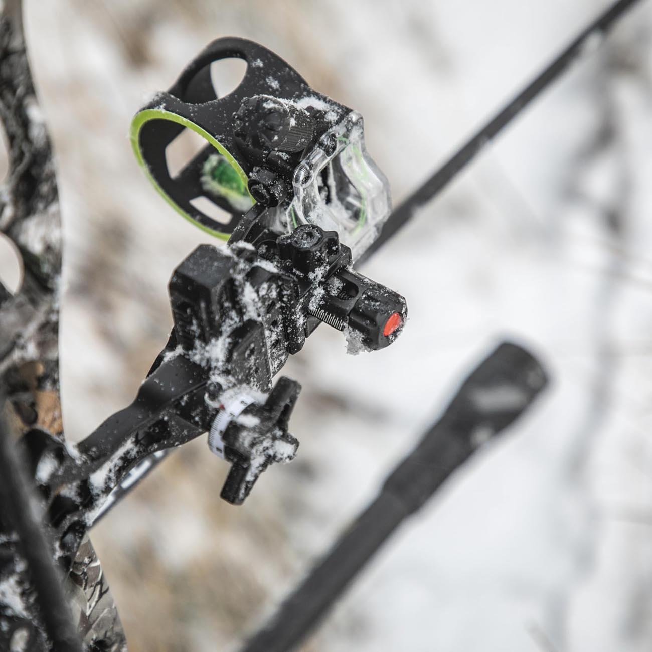 CBE Archery Tactic Hybrid 3-Pin Bow Sight with 0.019 Fibers (Ambidextrous) - Clinch River Fishing USA