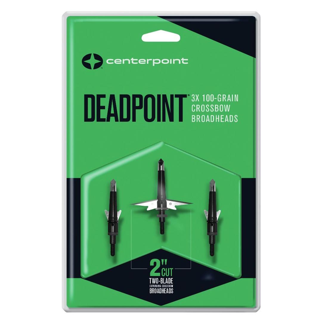 Center Point Deadpoint 100 Grain Mechanical Broadheads (3-Pack) - Clinch River Fishing USA