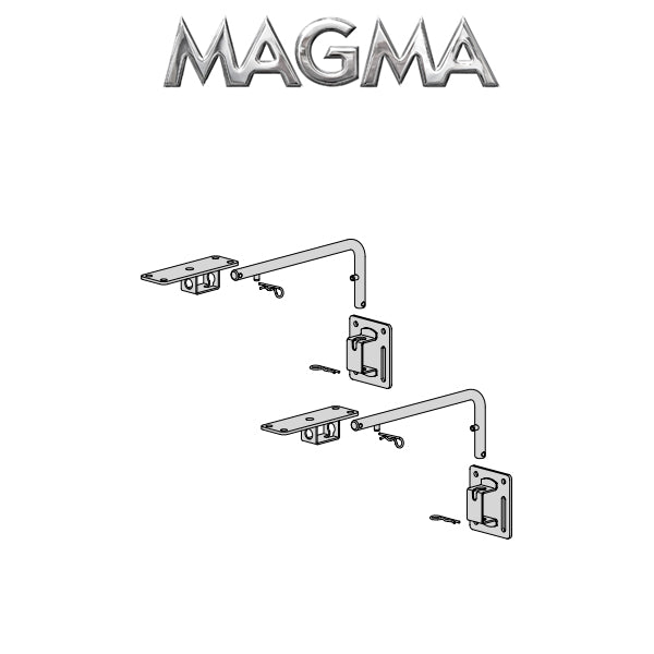Magma Grills Dual Extended Square/Flat/Side Bulkhead Rail Mount