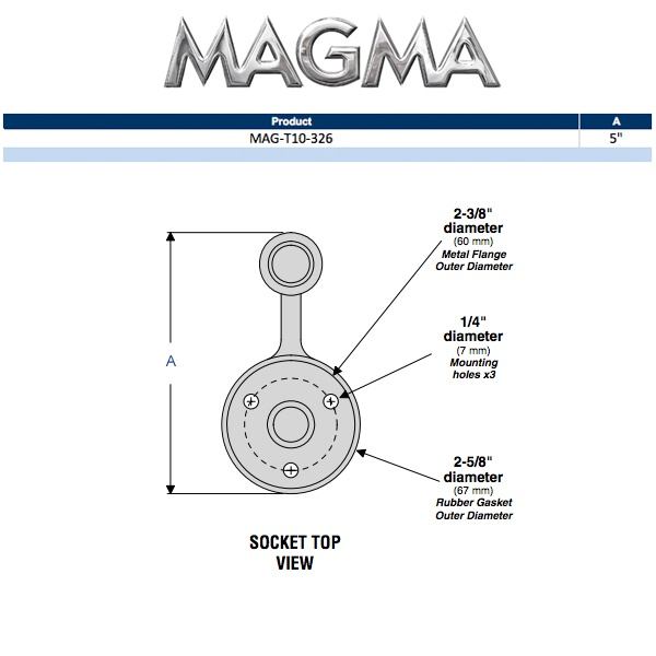 Magma Grills Single" Locking Flush Mt Deck Mt"