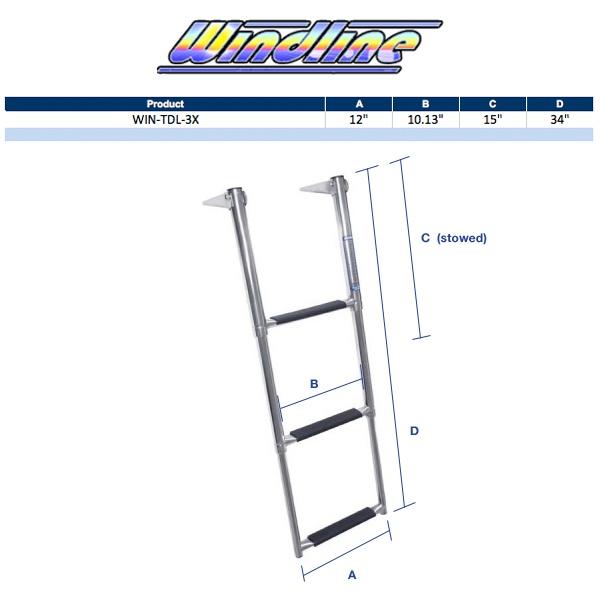 Windline 4 Step Ladder Telescope-S.S. Step