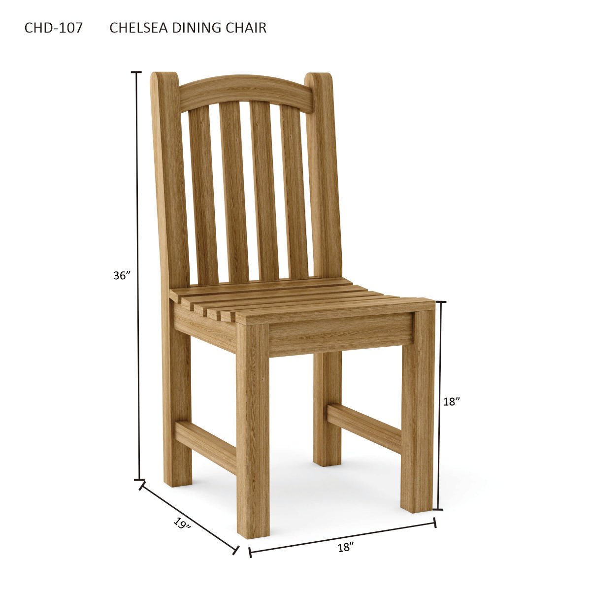 CHELSEA DINING CHAIR - Clinch River Fishing USA