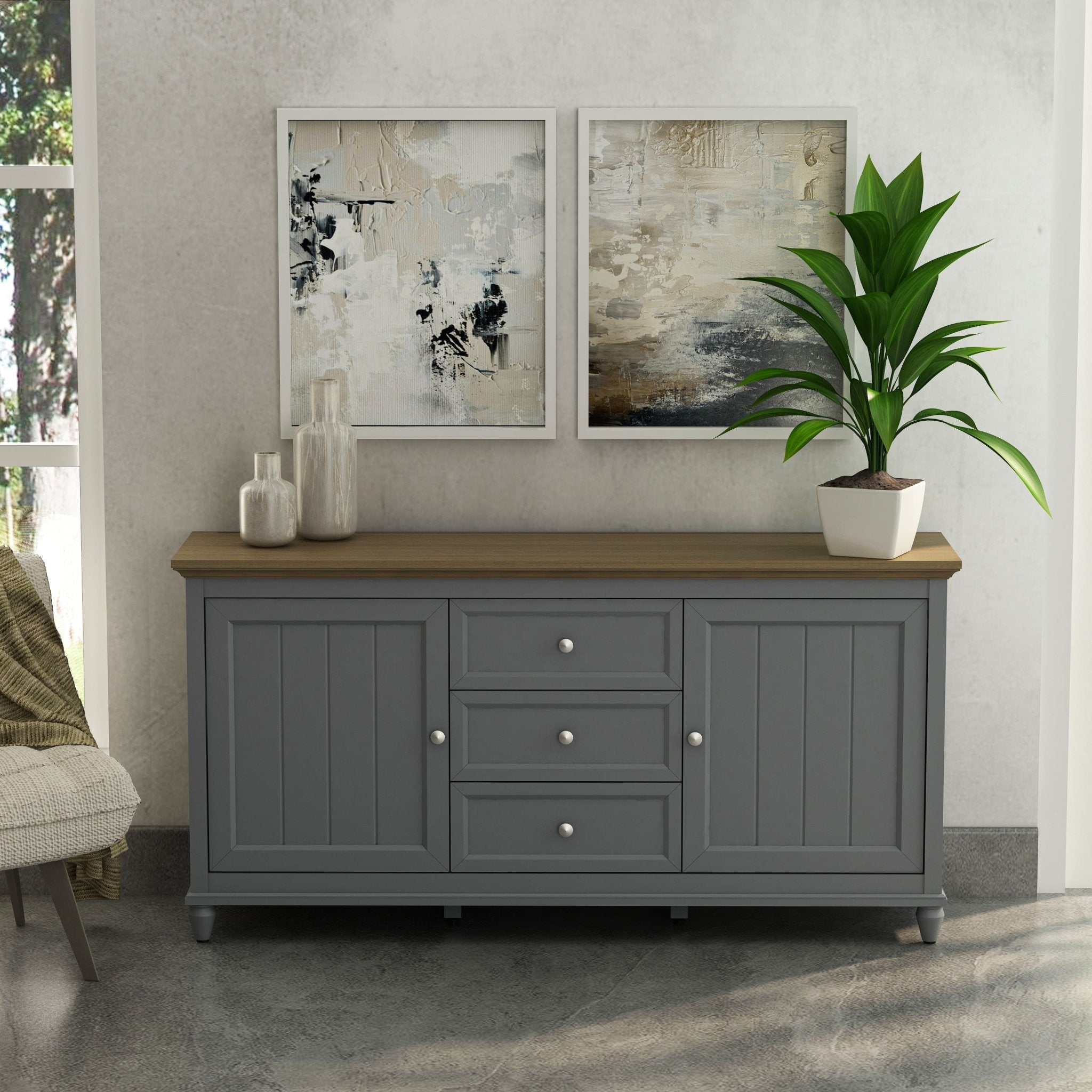CHENON SIDEBOARD - GREY & BROWN - Clinch River Fishing USA