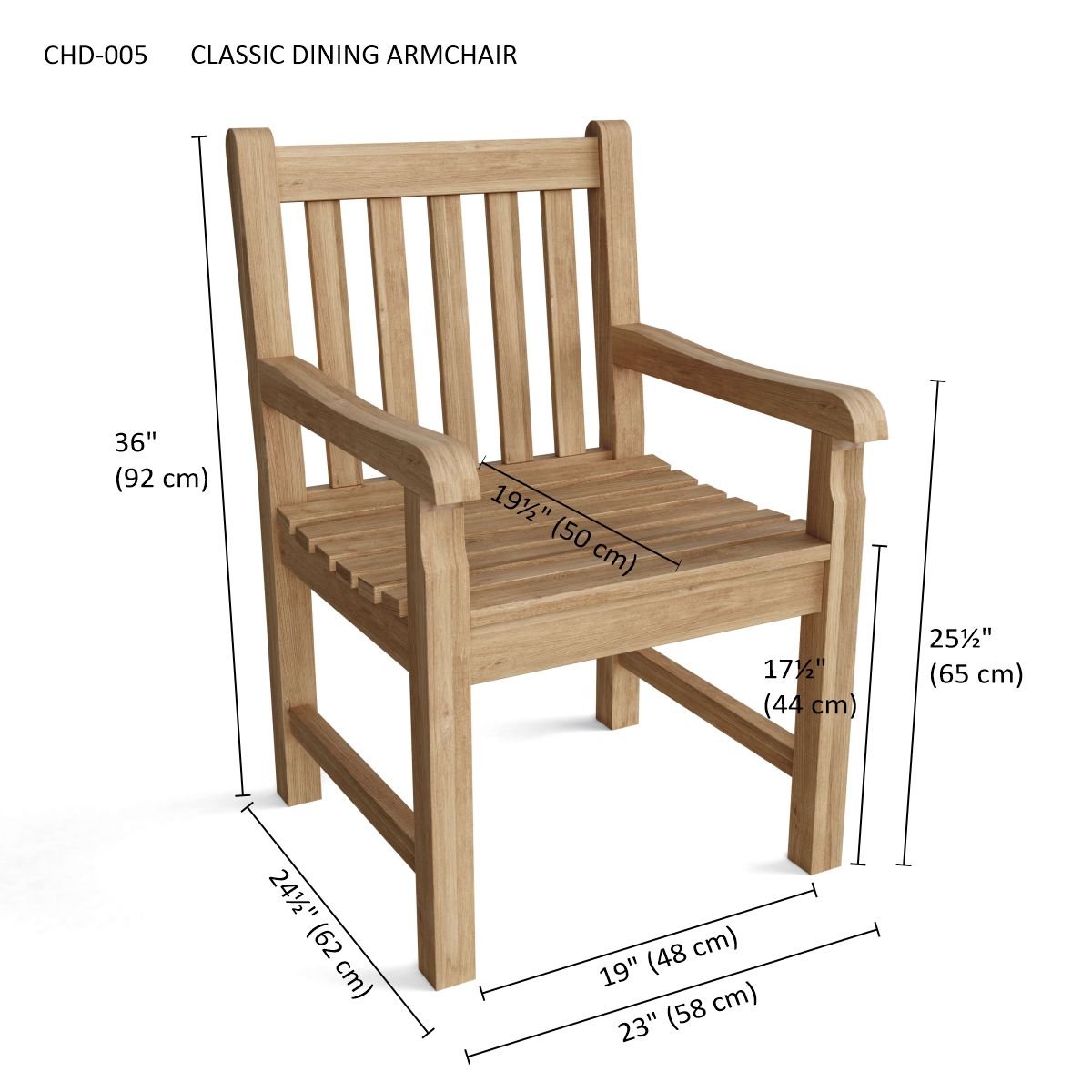 CLASSIC DINING ARMCHAIR - Clinch River Fishing USA