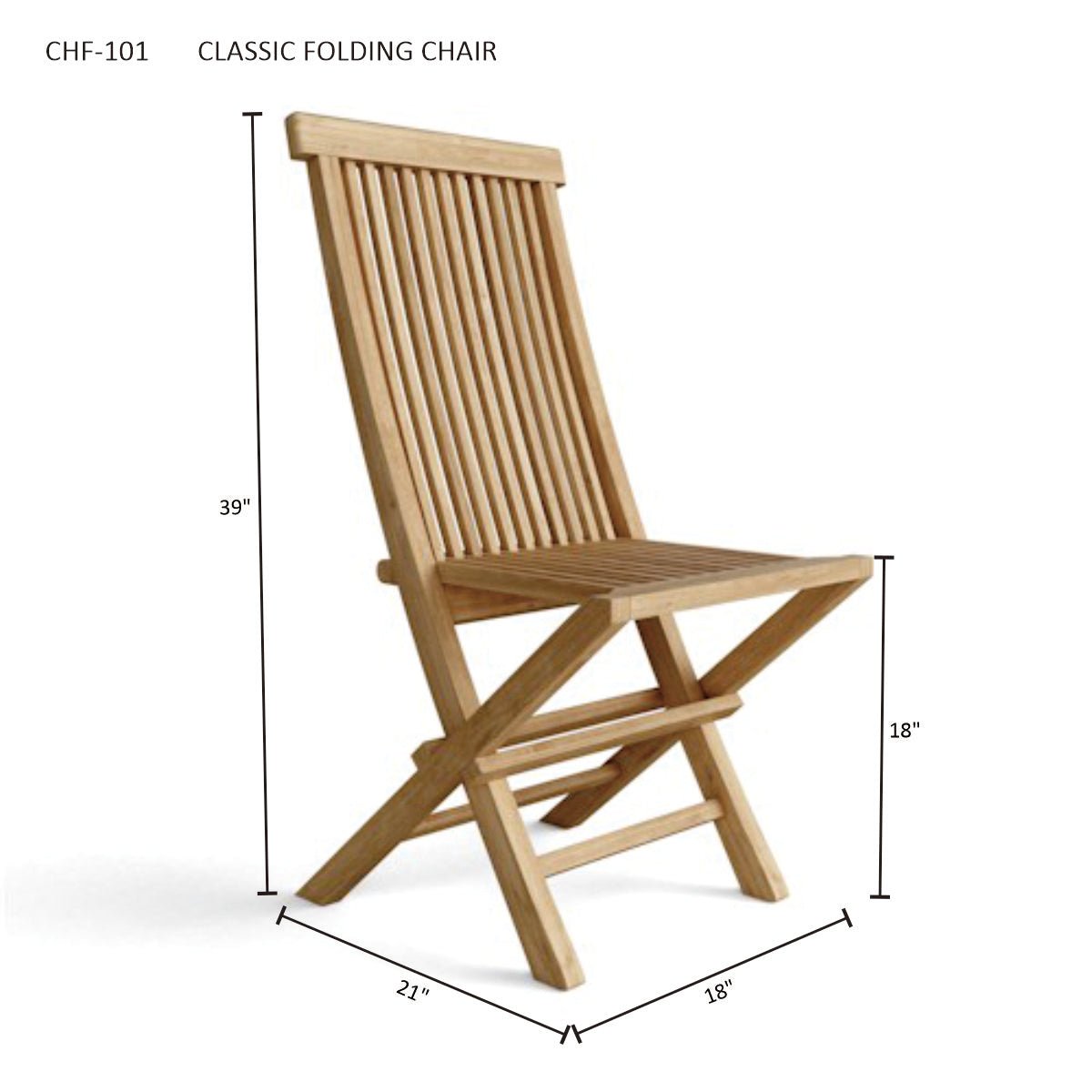 CLASSIC FOLDING CHAIR (2-PC) - Clinch River Fishing USA