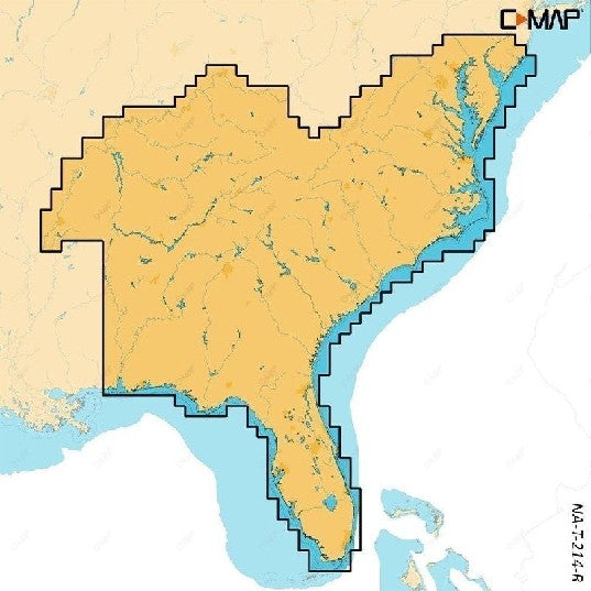 C-MAP Reveal X - U.S. Lakes South East | M-NA-T-214-R-MS