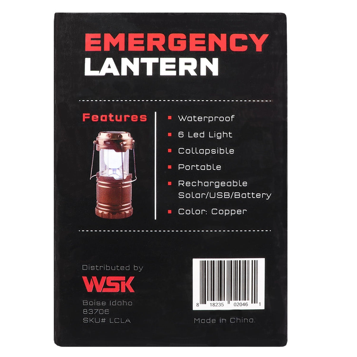 Collapsible Solar Lantern - Clinch River Fishing USA