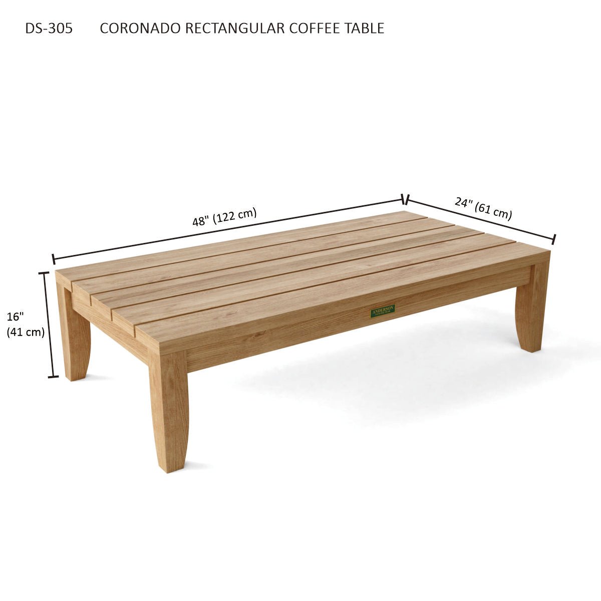 CORONADO RECTANGULAR COFFEE TABLE - Clinch River Fishing USA