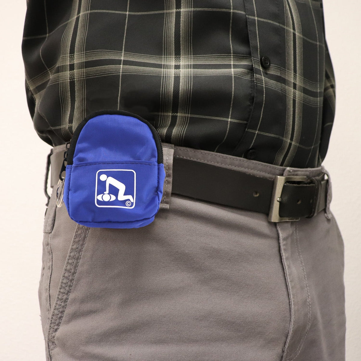 CPR Blue Beltloop Keychain Backpack with Faceshield, Gloves, and Cleansing Wipes - Clinch River Fishing USA