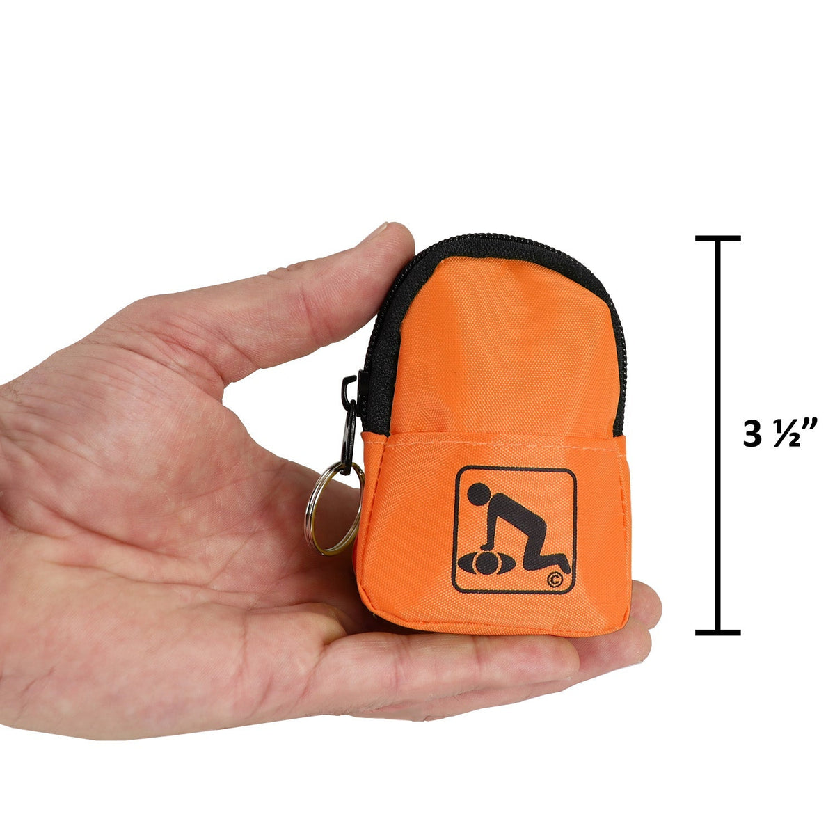 CPR Orange Beltloop Keychain Backpack with Faceshield, Gloves, and Cleansing Wipes - Clinch River Fishing USA