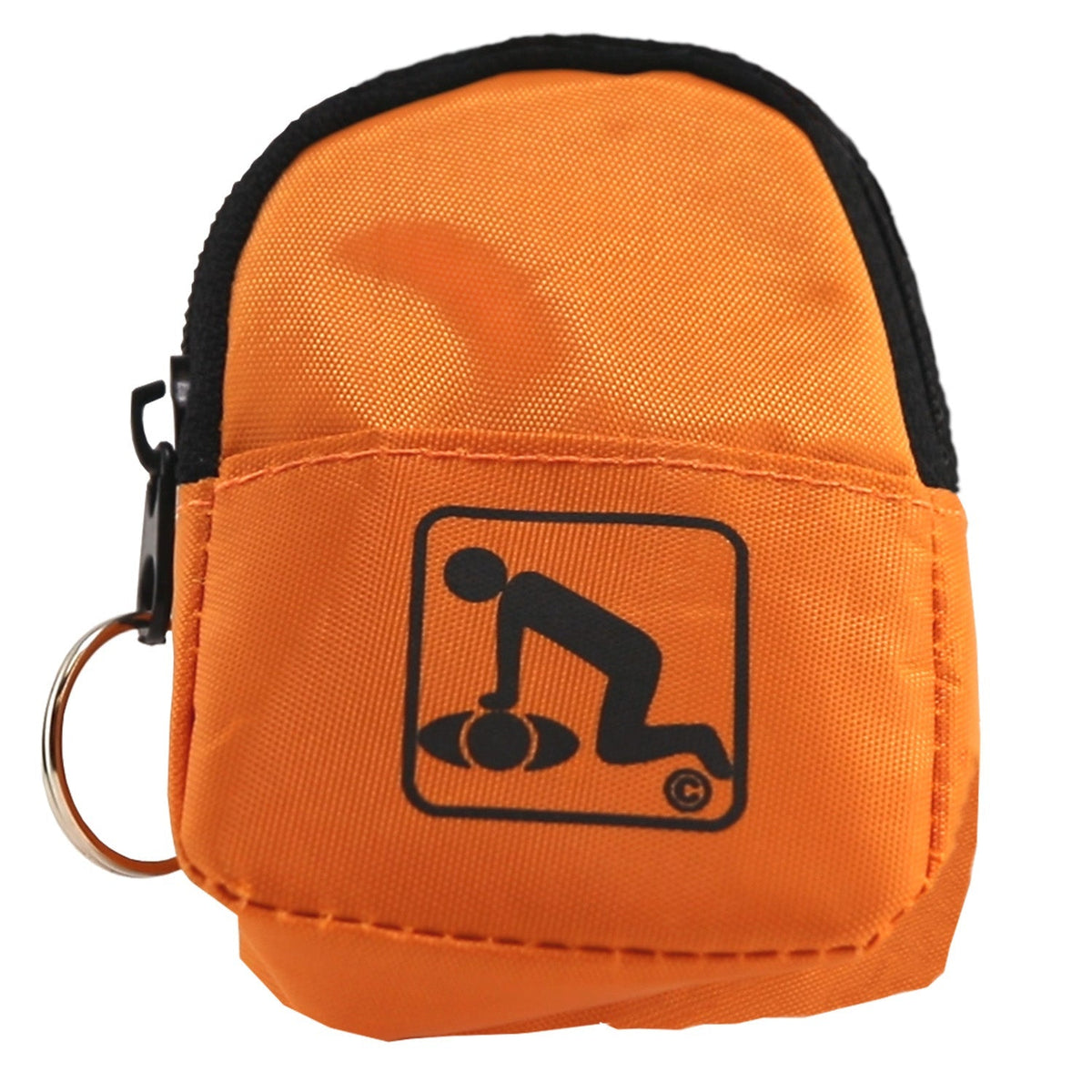 CPR Orange Beltloop Keychain Backpack with Faceshield, Gloves, and Cleansing Wipes - Clinch River Fishing USA