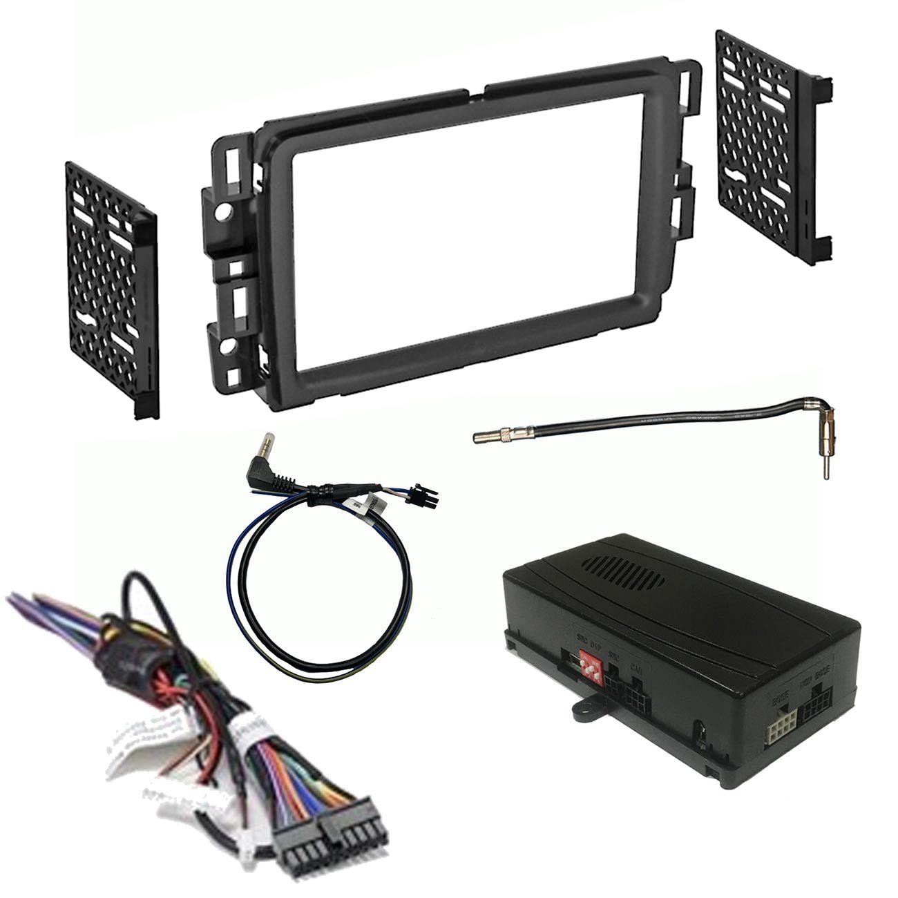Crux OnStar Radio Replacement interface w/ SWC Retention Video Switcher & D. Din Dash Kit - Select - Clinch River Fishing USA