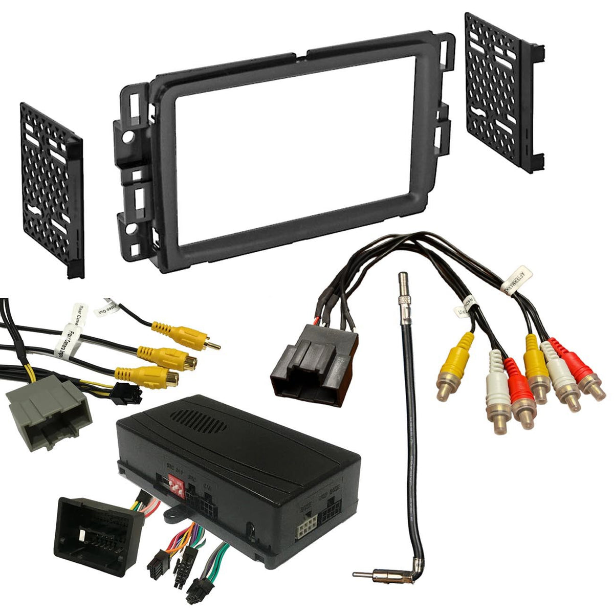 Crux OnStar Radio Replacement Interface w/ SWC Retention Video Switcher & D. Din Dash Kit - Select - Clinch River Fishing USA