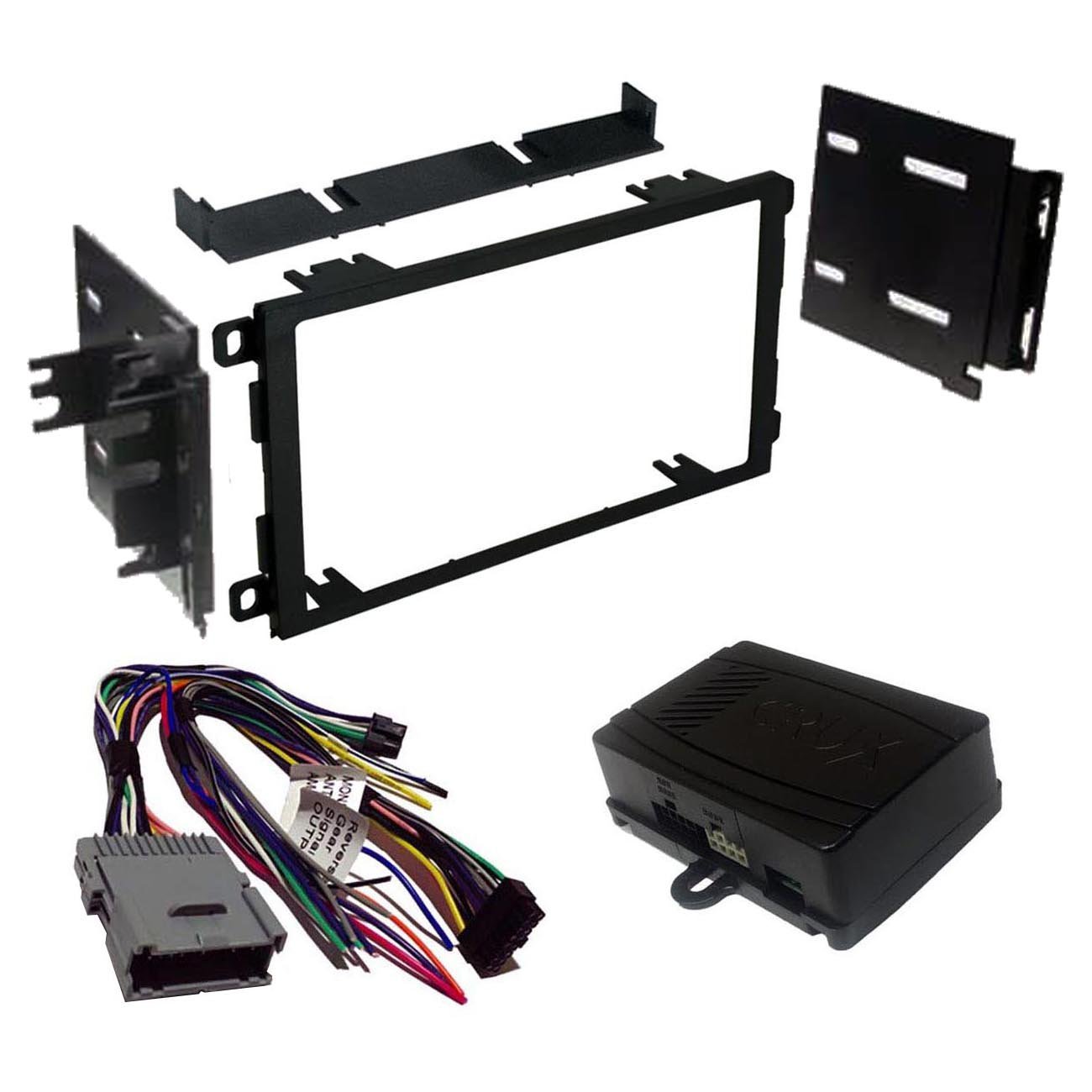 Crux Radio Replacement with Double DIN Dash Kit for GM Class II Vehicles 2002 - 2013 - Clinch River Fishing USA