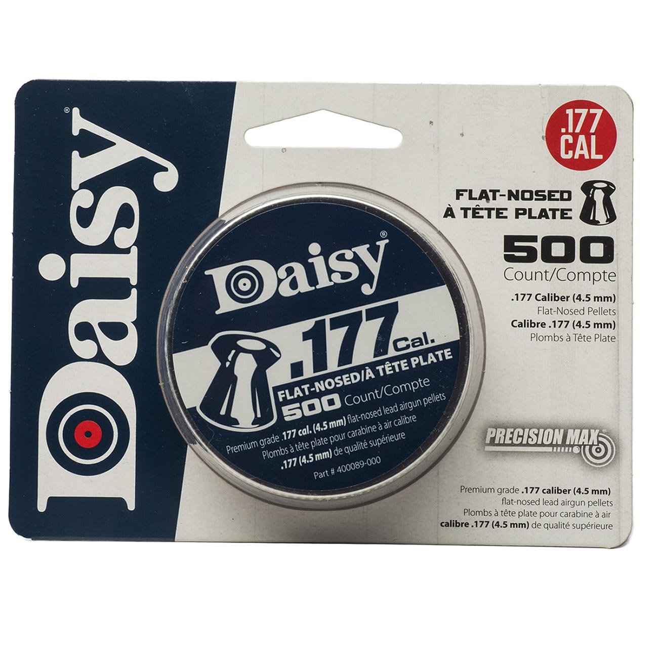 Daisy .177 Caliber PrecisionMax Flat Pellets (500 per Tin) - Clinch River Fishing USA
