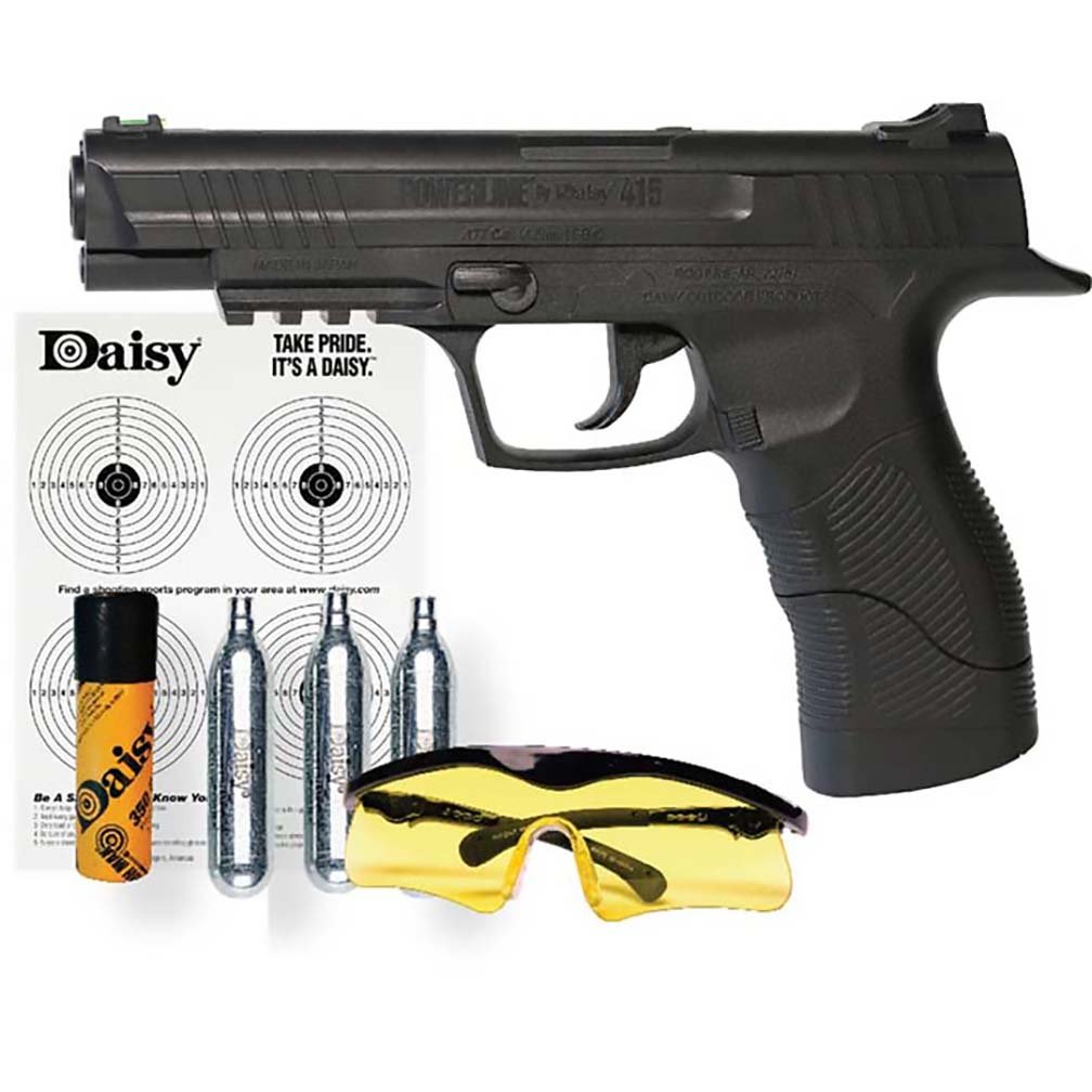 Daisy 415 Repeater CO2 Powered Semi-Automatic BB Air Pistol Shooting Kit - Clinch River Fishing USA