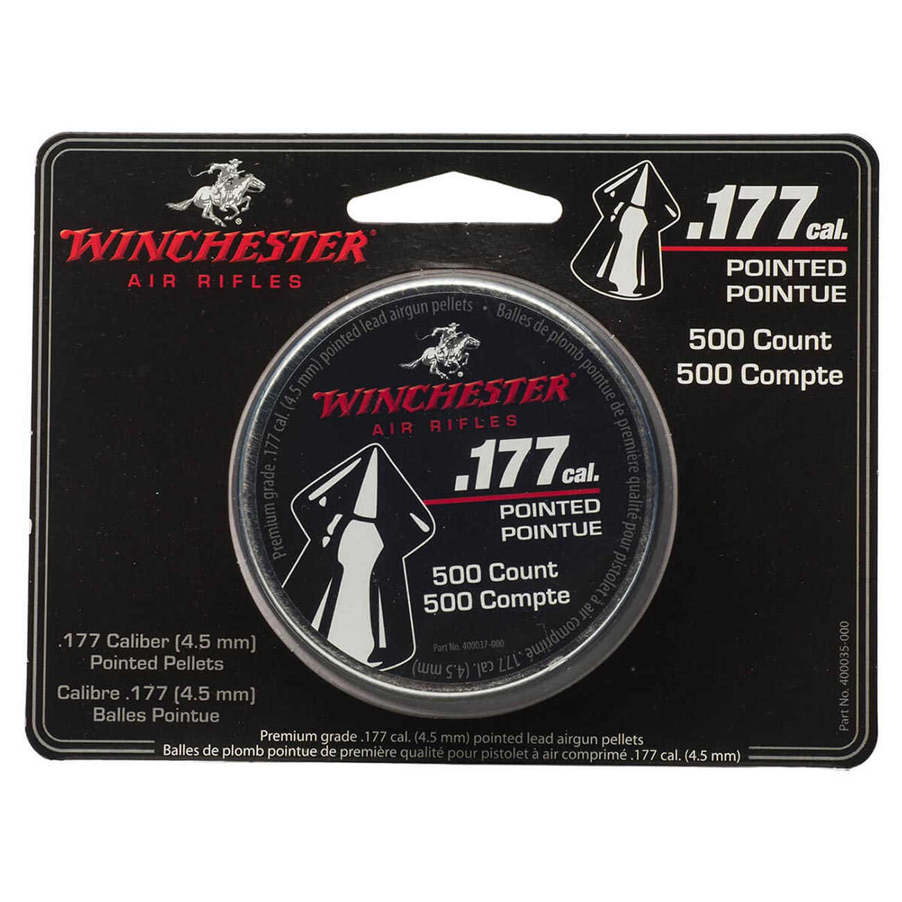 Daisy Winchester .177 Caliber Pointed Pellet (500 per Tin) - Clinch River Fishing USA