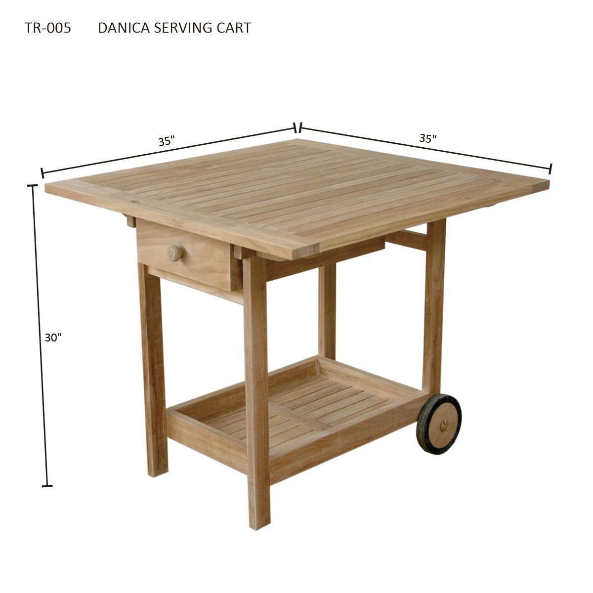 DANICA SERVING CART - Clinch River Fishing USA