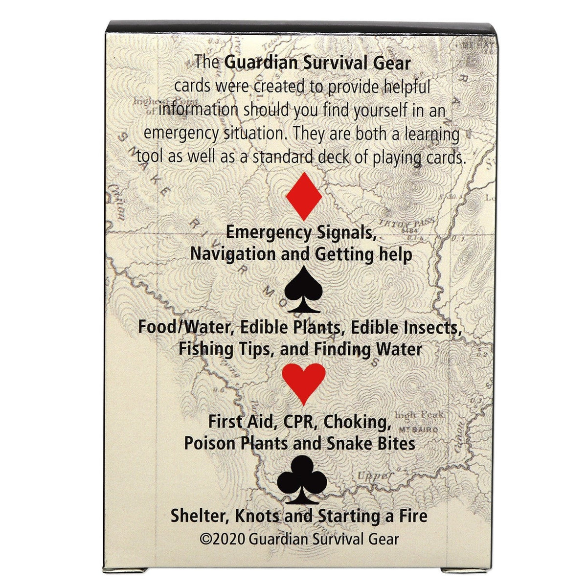Deck of Survival Playing Cards - Clinch River Fishing USA