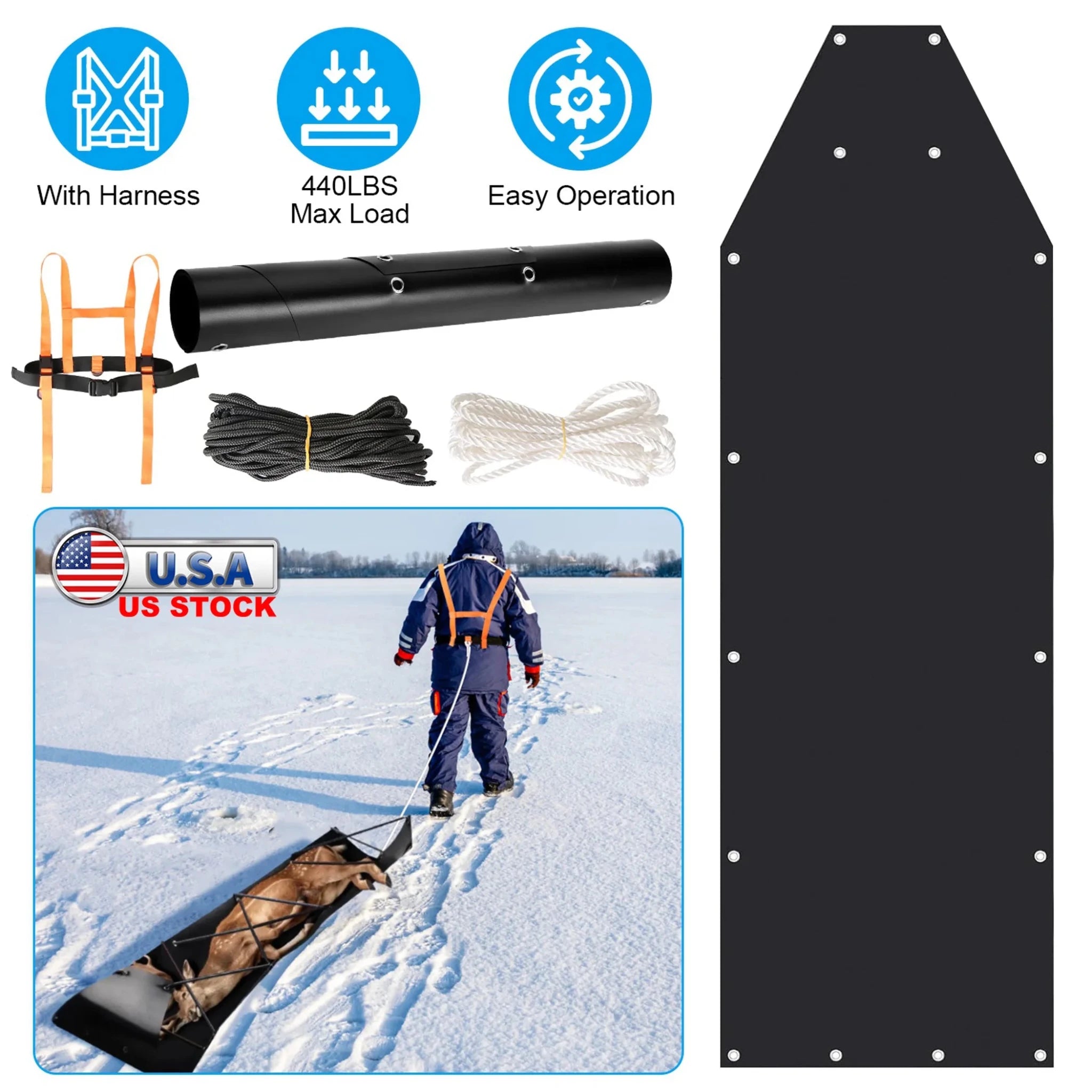 Deer Drag Sled - Clinch River Fishing USA