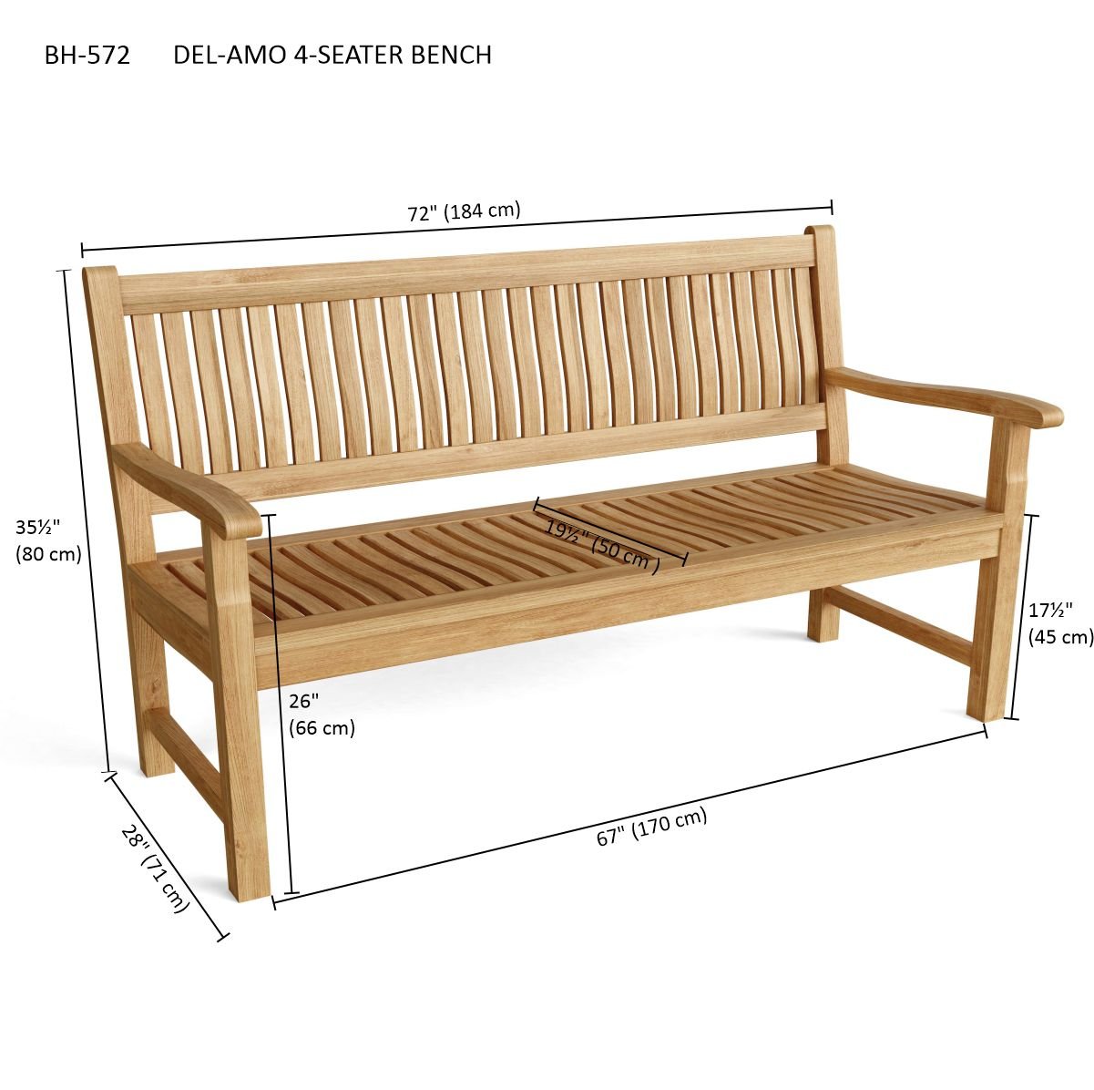 DEL-AMO 4-SEATER BENCH - Clinch River Fishing USA