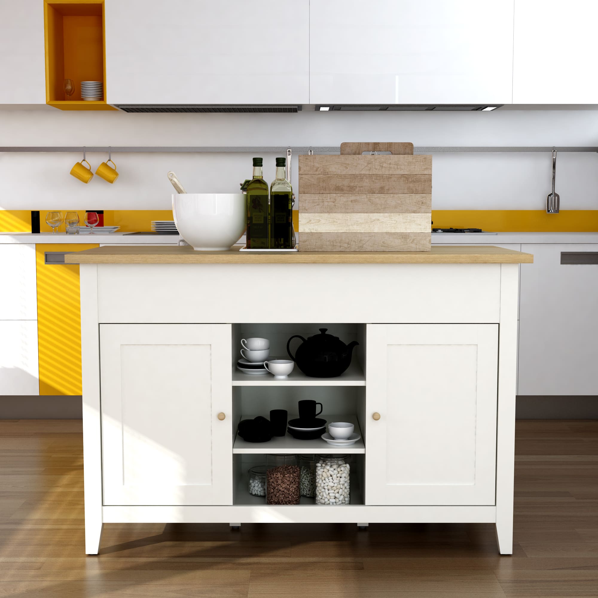 DELPHI 53″ KITCHEN ISLAND CABINET - Clinch River Fishing USA