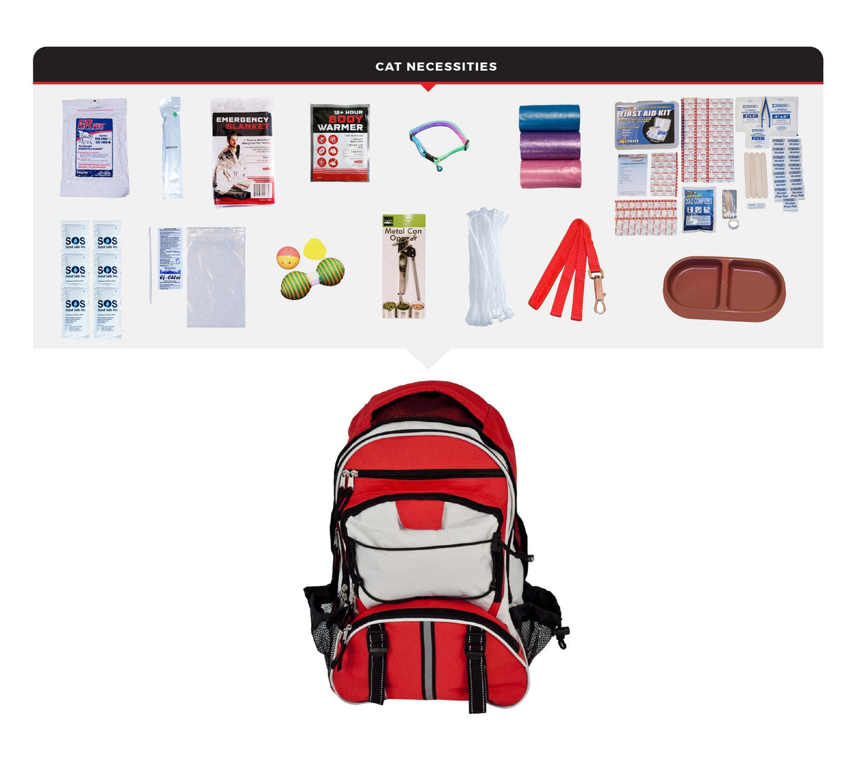 Deluxe Cat Survival Kit, Backpack - Clinch River Fishing USA