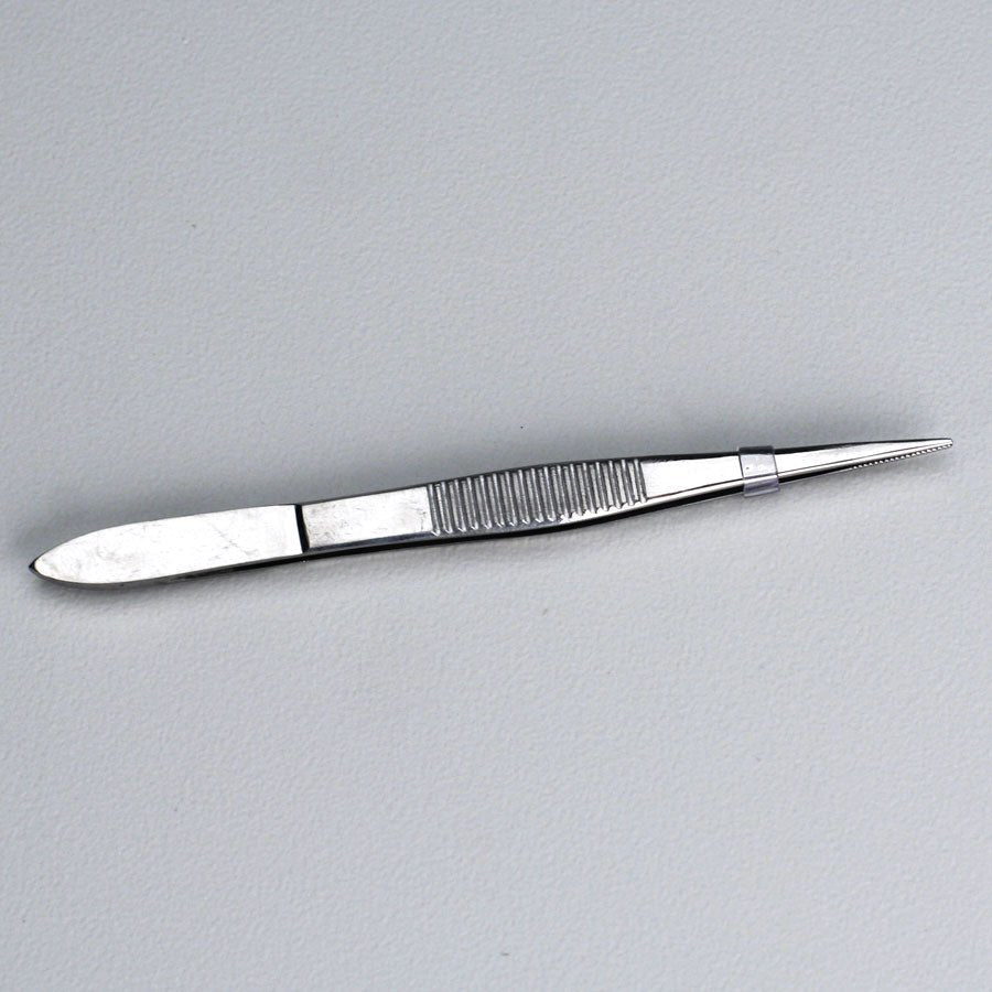 Deluxe Tweezers, 4 - 1/2" Stainless Steel, Pointed Edge, 1 each - Clinch River Fishing USA