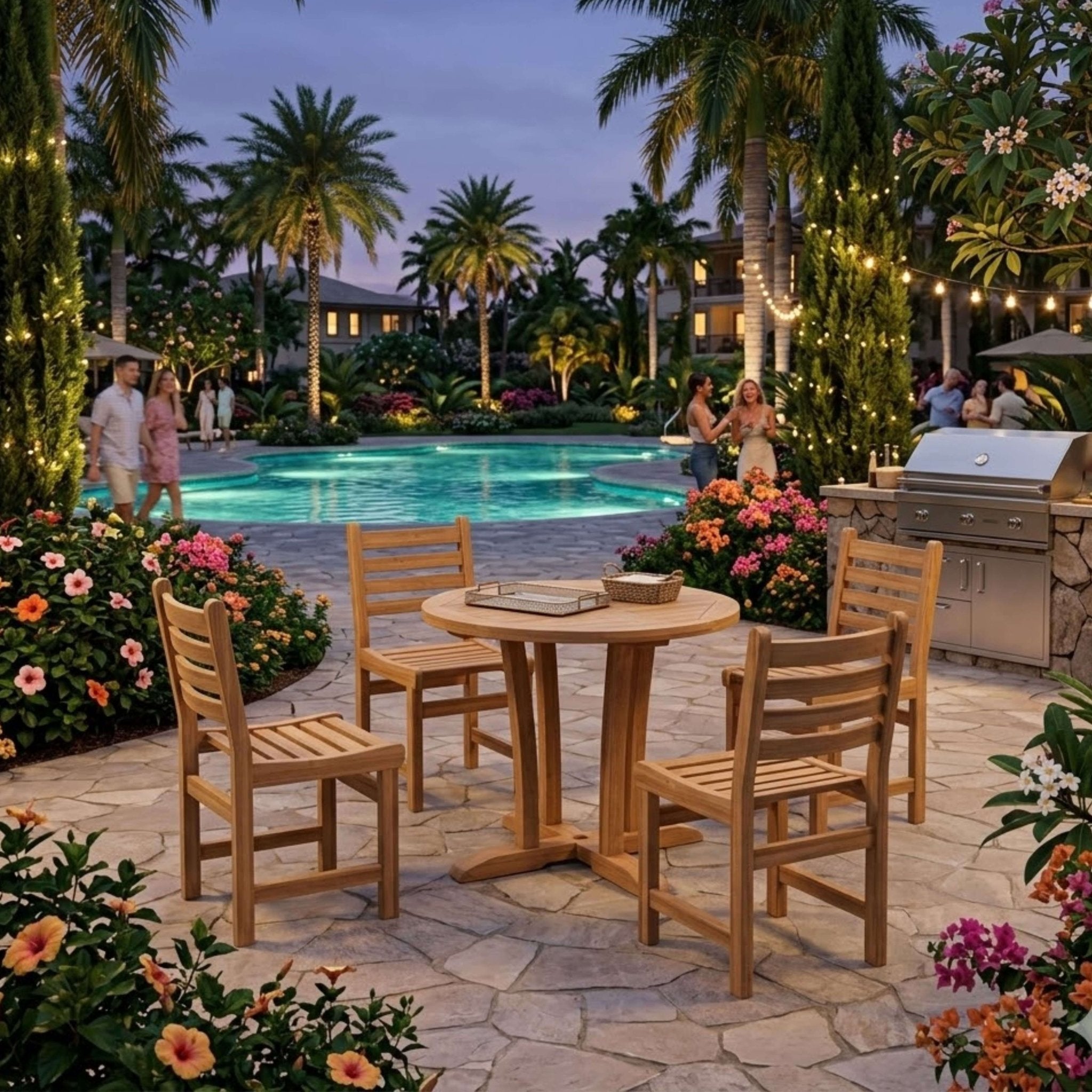 DESCANSO WINDHAM 5-PC DINING TABLE SET - Clinch River Fishing USA