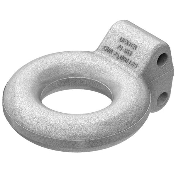 Dexter Axle LUNETTE EYE, DEMOUNTABLE | 2 HOLE 3" MACHINED - GAL-DEX
