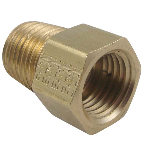 Dexter Axle Orifice Connector 0.016 | 1/8" Mnpt To 3/16" F Invtd Flr