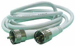 Digital 12ft RG8X W/ Mini UHF Female Connectors & PL259 Adap - Clinch River Fishing USA