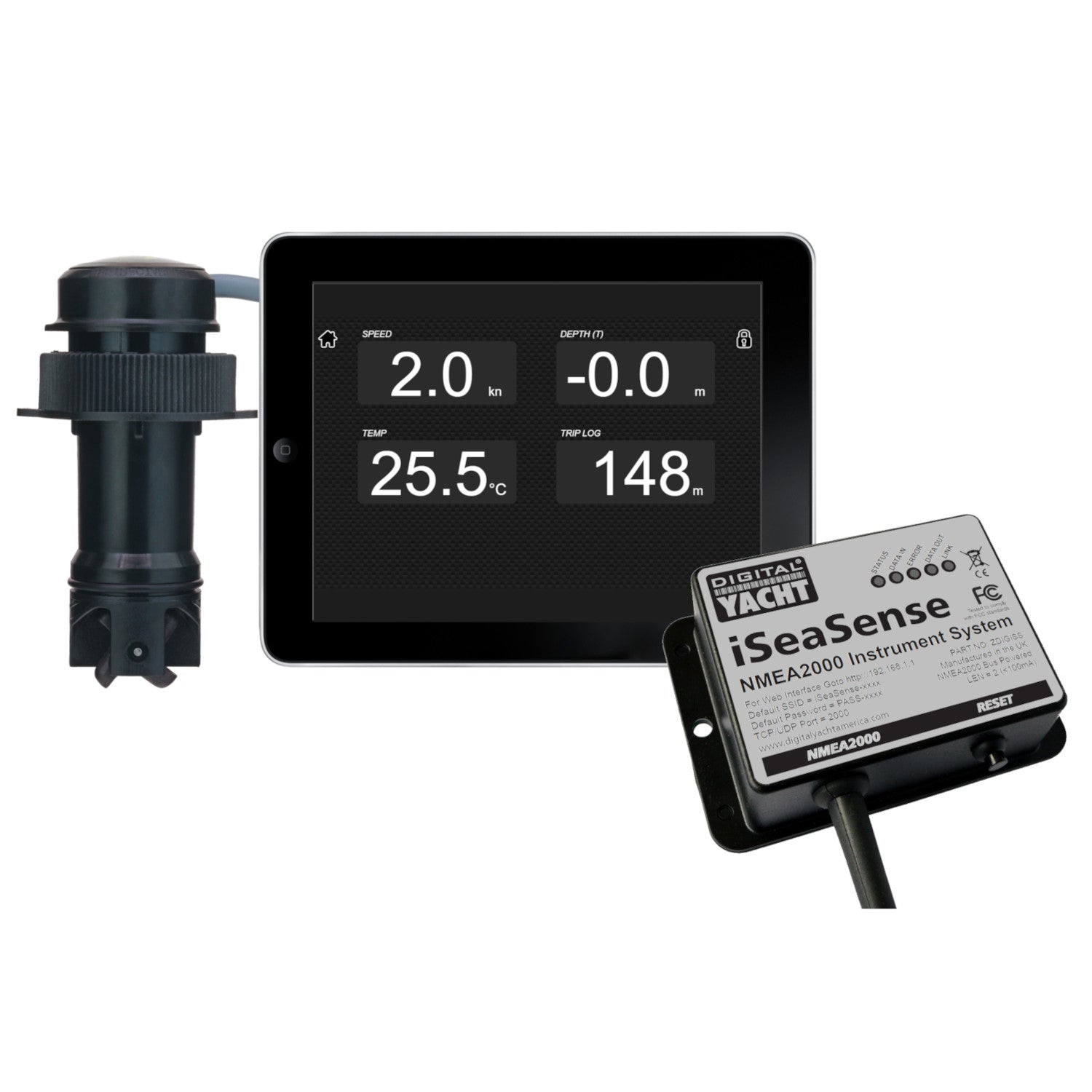 Digital Yacht iSEASENSE Speed/Depth/Temp Pack - Clinch River Fishing USA