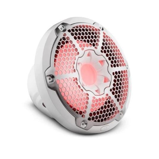DS18 10" Marine Subwoofer With LED RGB Lights 300 Watts Rms SVC 4-Ohm -White | NXL-10SUB/WH - Clinch River Fishing USA