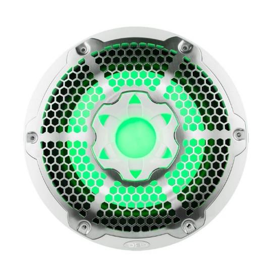 DS18 10" Marine Subwoofer With LED RGB Lights 300 Watts Rms SVC 4-Ohm -White | NXL-10SUB/WH - Clinch River Fishing USA