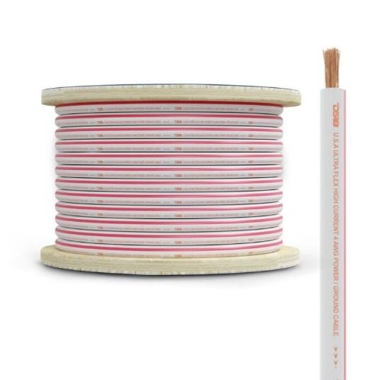 DS18 4-GA Marine Grade Tinned 100% Copper OFC Power Wire -50 Feet | MOFC4GA50P - Clinch River Fishing USA