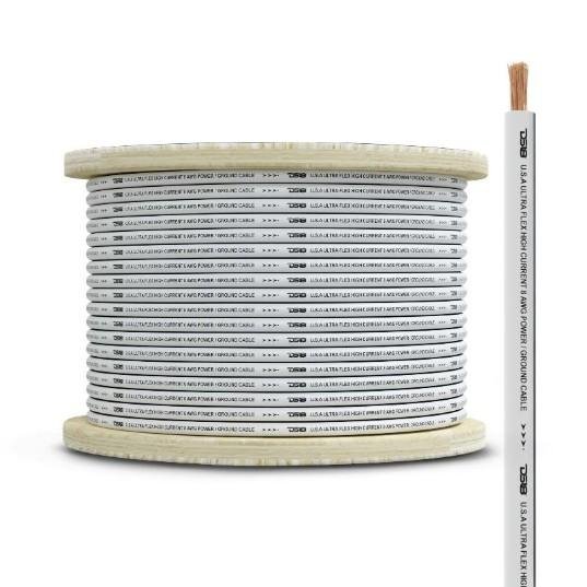 DS18 8-GA Marine Grade Tinned 100% Copper OFC Ground Wire -100 Feet | MOFC8GA100G - Clinch River Fishing USA
